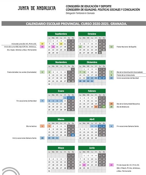 Calendario Escolar Valencia 2021