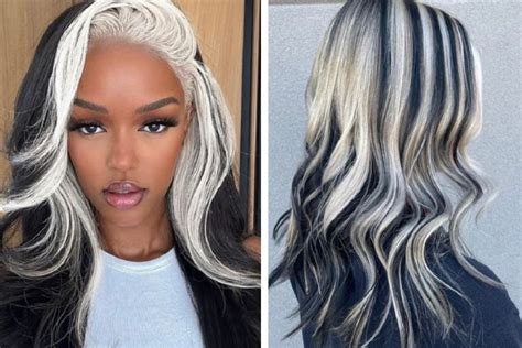 Black Hair With White Highlights: How to Look Trendy in 2023?