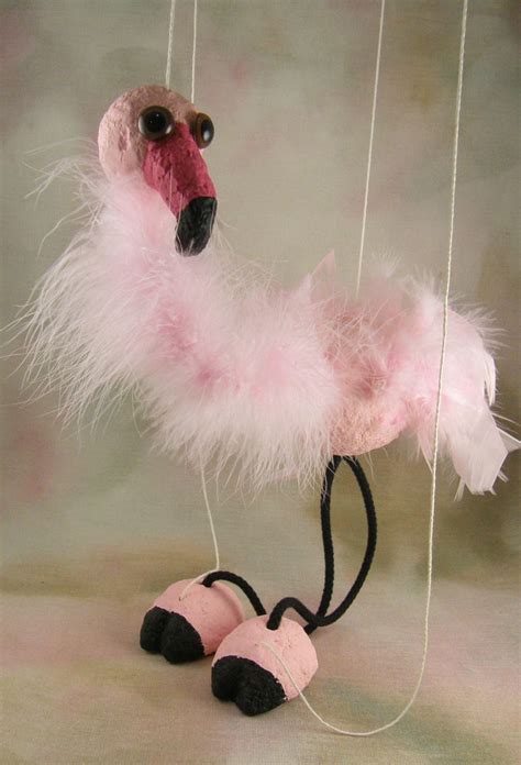 Air Dry Clay Tutorials: Pink Flamingo Marionette | Puppets for kids ...