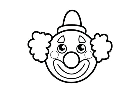 Scary Clown Face Drawing | Free download on ClipArtMag