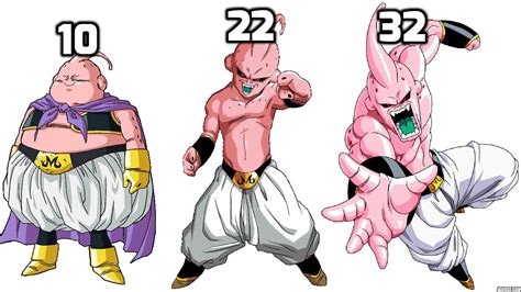 DBZMacky Majin Buu All Forms POWER LEVELS Over The Years - YouTube