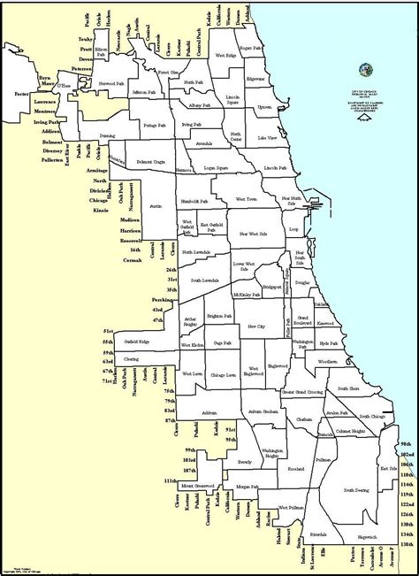 City of Chicago zoning map - Zoning map Chicago (United States of America)