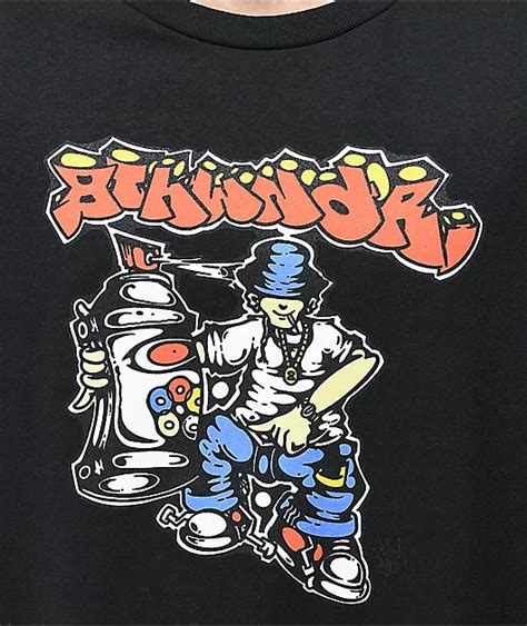 8THWNDR Graffiti Guy Black T-Shirt