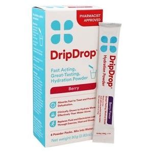 DripDrop Hydration Powder Berry - 8 packets 8 oz ea