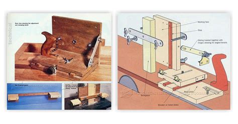 Table Saw Tenon Jig Plans • WoodArchivist