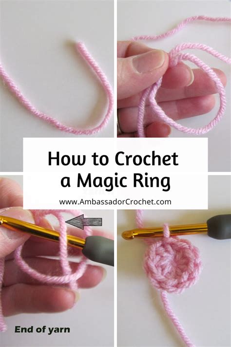 How To Make A Crochet Magic Ring - Ambassador Crochet