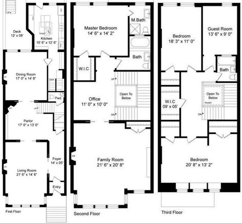 celebrity houses and real estate | House floor plans, Brownstone homes ...