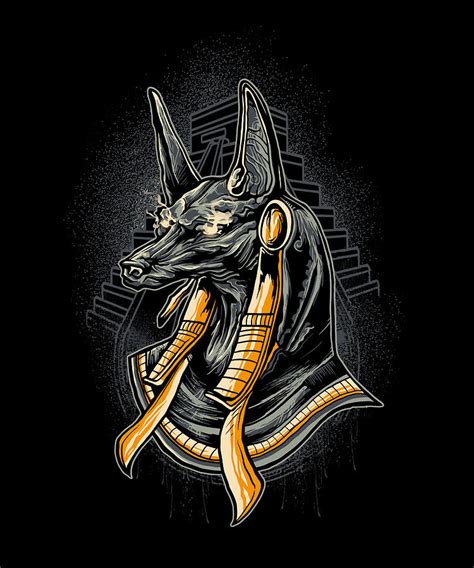 Anubis egyptian god of death rituals Digital Art by Norman W - Pixels