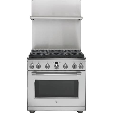 GE 36-in Gas Range Backsplash (Stainless Steel) at Lowes.com