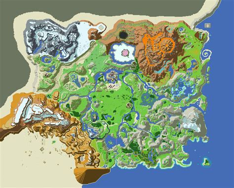 Loz Breath Of The Wild Map - Vector U S Map