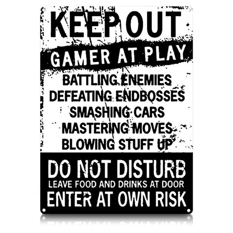 Buy Keep Out Signs for Bedroom Door - Enter at Your Own Risk Warning ...