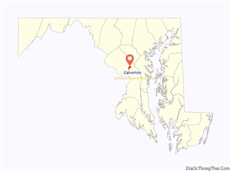 Map of Calverton CDP, Maryland - Thong Thai Real