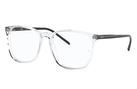 Rb5387 Eyeglasses with Shiny Transparent Grey Frame | Ray-Ban®