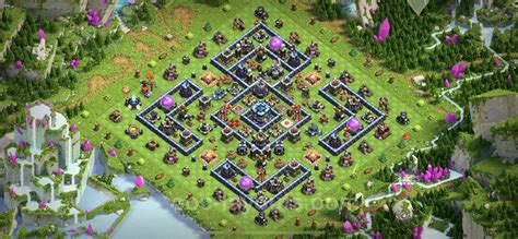 Best Anti 2 Stars Base TH13 with Link, Hybrid - Town Hall Level 13 Base ...