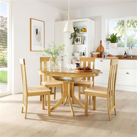 Round Oak Dining Room Table - Image to u