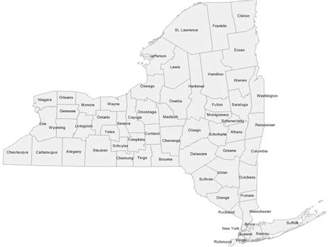 Map Of New York State Counties And Towns | Campus Map