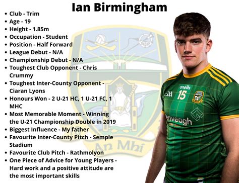 Meath Senior Hurling Player Profiles - Meath G.A.A.