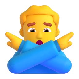 Man Gesturing No Emoji | Emoji Man Gesturing No Meaning