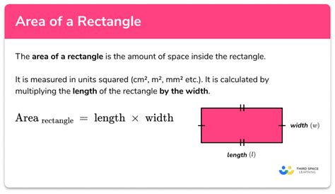 Rectangle Area Formula