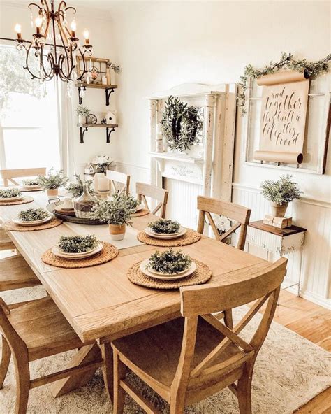 36 Farmhouse Dining Table and Chairs Ideas