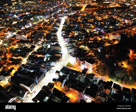 Illuminated Night View of Da Lat City, Vietnam: A Captivating Display ...