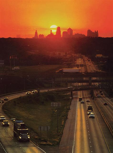 Kansas City I 70 Sunset Photograph by Don Wolf - Fine Art America