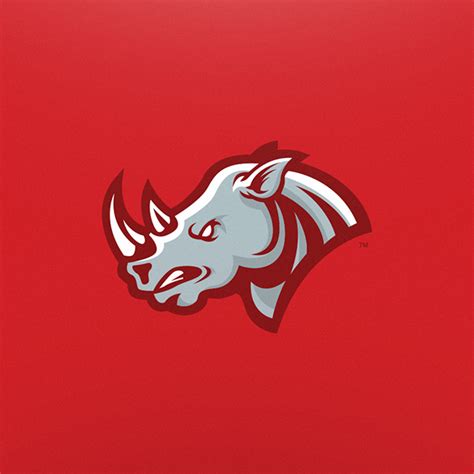 Rhino - Mascot Logo on Behance Sport Branding, Sports Team Logos, Logo ...