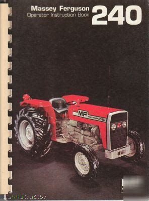 Massey ferguson mf 240 tractor owners manual