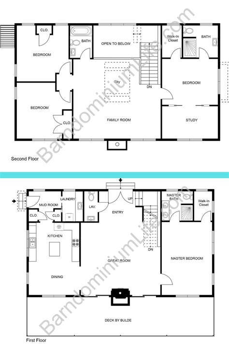 Two Story Barndominium Floor Plans - House Decor Concept Ideas