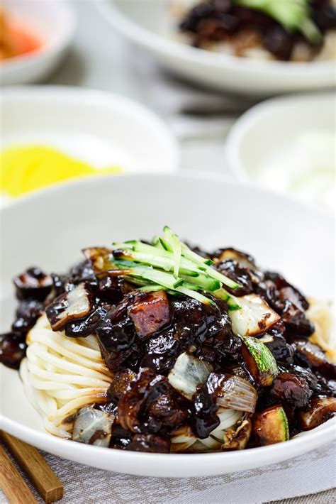 Ganjjajangmyeon | Black bean sauce, Noodles, Black bean noodles