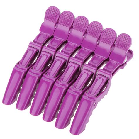 6Pcs Sectioning Clips Clamps Hairdressing Salon Hair Clip Grip ...