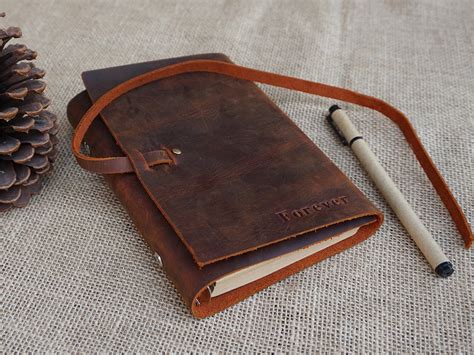 Personalized Leather Journal Custom Leather Journal Lined Paper Leather ...