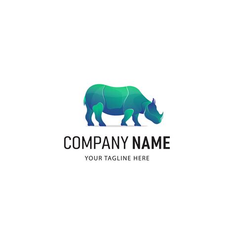 Green Rhino Logo Design 7823163 Vector Art at Vecteezy