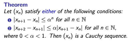 real analysis - Cauchy Sequence Definition and Theorem - Mathematics ...