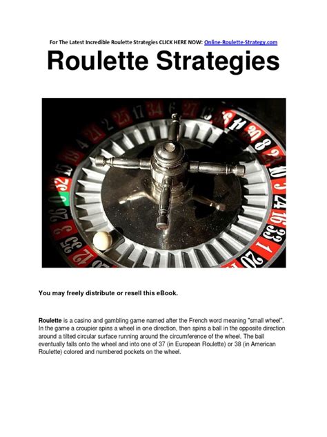 Roulette Strategies - Simple Roulette Strategies To Win Big Online ...