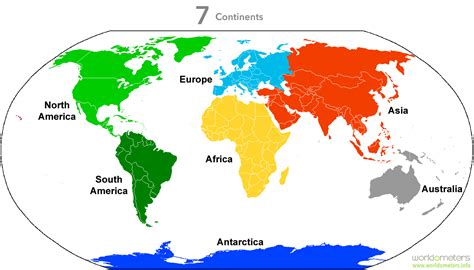 World Continents Map World Map Continents Continents Continents And ...