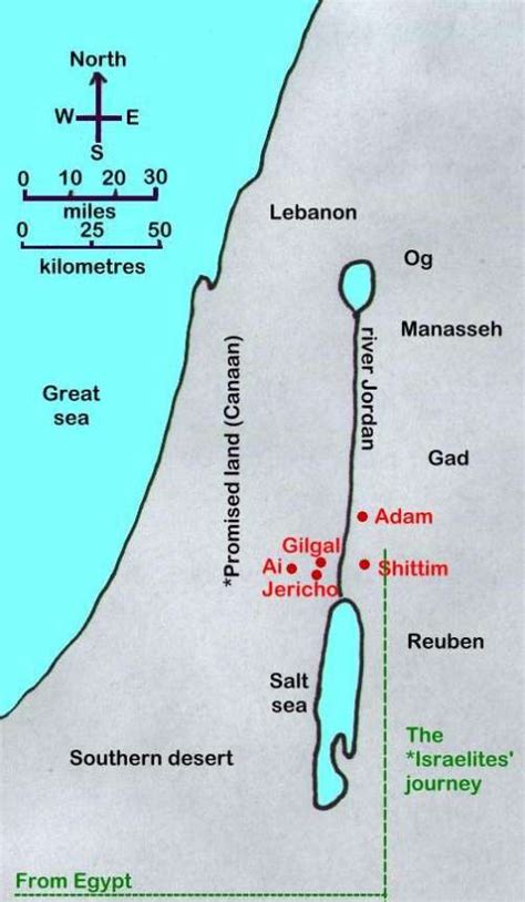 Book of Joshua - Old Testament maps