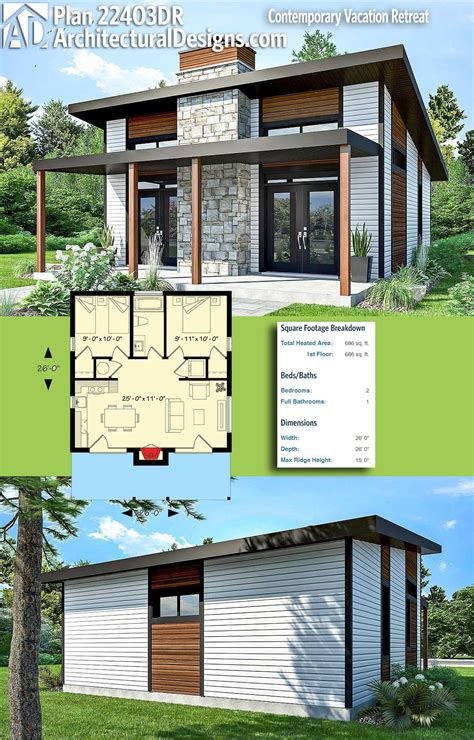 Small Contemporary House Floor Plans - floorplans.click