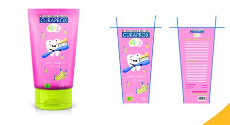 CURAPROX. Toothpaste PACKAGING DESIGN FOR CHILDREN on Behance