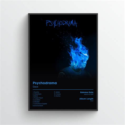 Dave Psychodrama Album Poster - Etsy UK