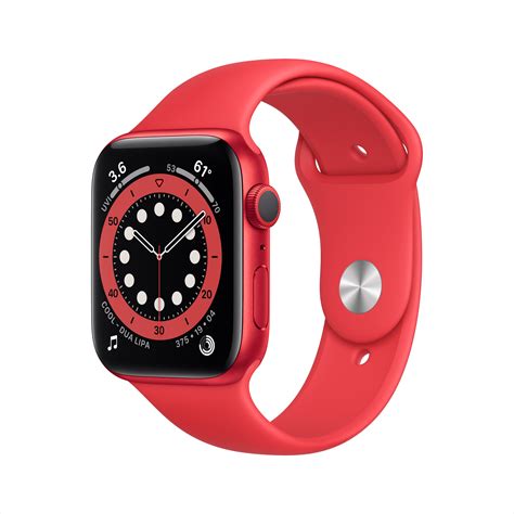 Apple Watch Series 6 GPS, 44mm PRODUCT(RED) Aluminum Case with PRODUCT ...