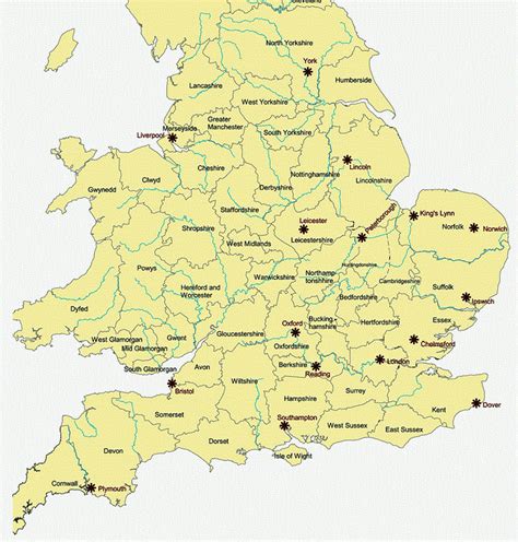 England Map - Map Pictures