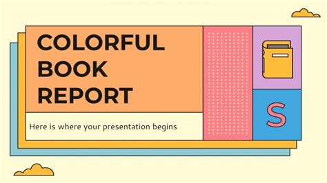 Colorful Book Report | Google Slides and PowerPoint theme