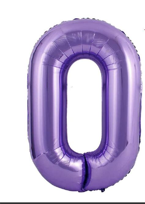 Purple Number Balloon 40 Inch Large Purple Balloon Helium Foil | Etsy