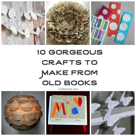 10 Cool Book Page Crafts • Craftwhack