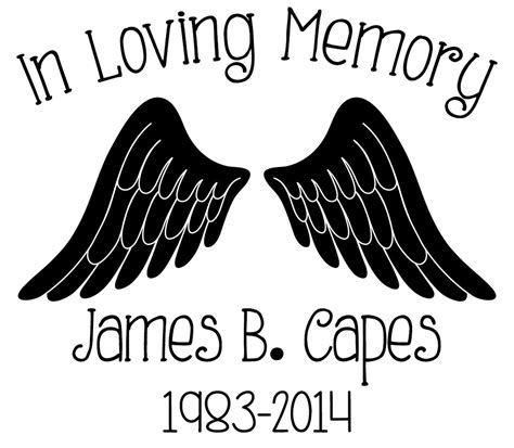 In Loving Memory Decal Templates