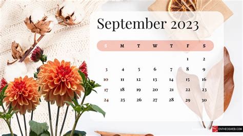 September 2023 Calendar Desktop Wallpaper