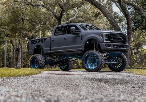 Insane Lifted Ford Truck Projects: Gray Lifted Ford F250. Gray Ford ...