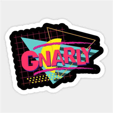 Gnarly Retro 1980s - Vintage Nostalgia 80s Retrowave Surfer Slang ...