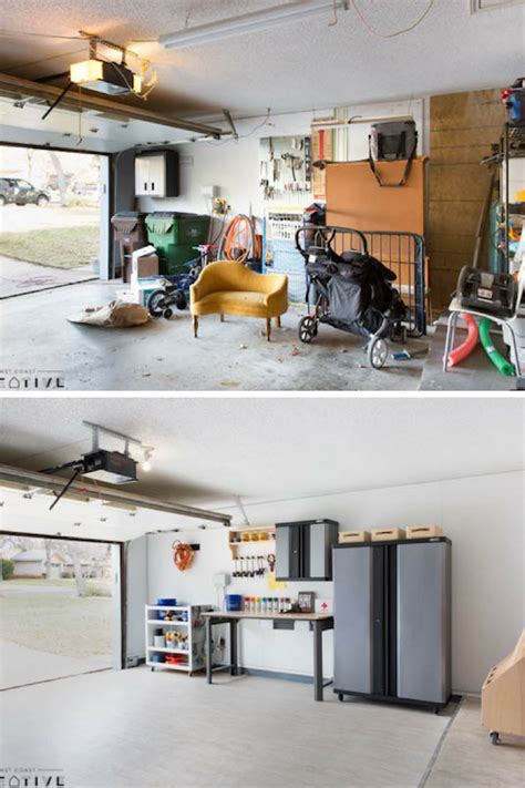 Garage Makeover | Before & After | Garage makeover, Home building tips ...